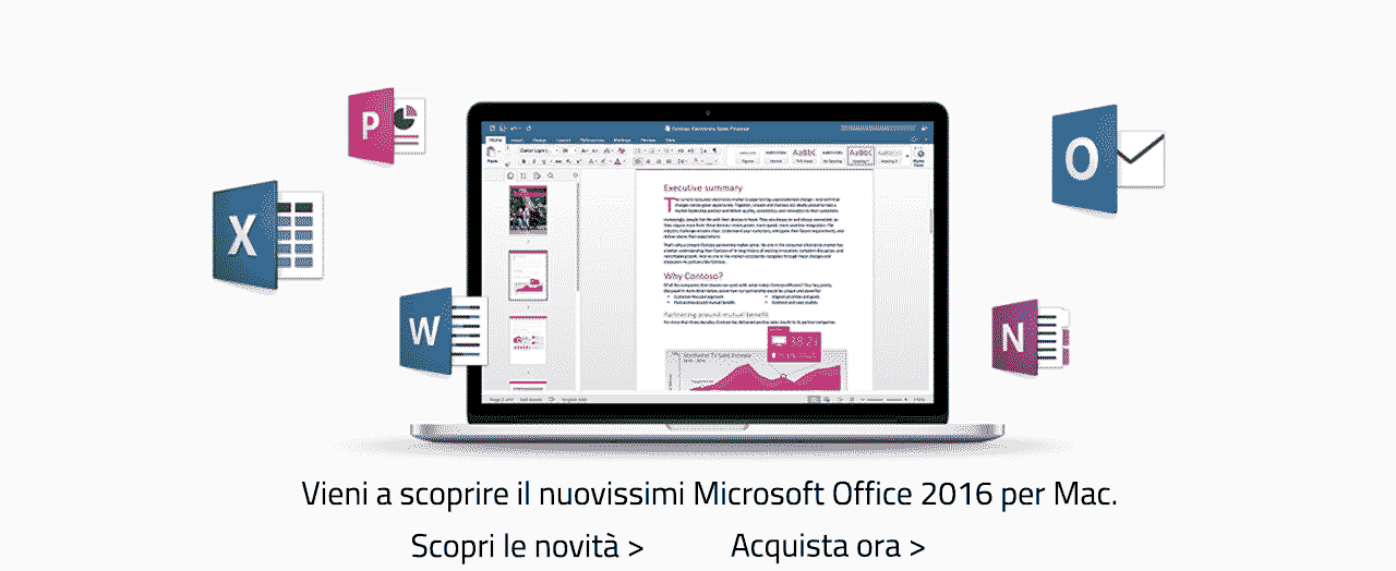 Il nuovo Microsoft Office 2016 per Mac